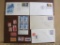 Assorted stamp lot that includes a block of 1972 8 cent National Parks Centennial US postage stamps,