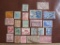 Lot of mostly canceled postage stamps from foreign countries, including Brazil, Belgium, Denmark and