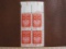 One block of 4 1966 5 cent Poland's Milennium US postage stamps, Scott # 1313