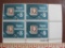 Block of 4 1972 8 cent Stamp Collecting US postage stamps, Scott # 1474