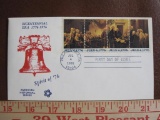 One 1976 First Day of Issue Cover including 4 1976 13 cent Declaration of Independence US postage