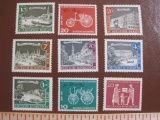 Lot of Deutsche Bundespost (German federal post office) postage stamps.