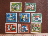 Lot of 8 Deutsche Bundespost fairy tale stamps