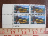 Block of 4 1972 6 cent Wolf Trap Farm US psotage stamps, Scott # 1452