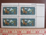 Block of 4 1969 6 cent William M. Harnett US postage stamps (Scott # 1386)