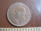 1948 South Africa penny bearing the image of King George VI