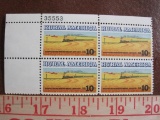 Block of 4 1974 10 cent Rural America US postage stamps, #1506