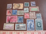 Lot of mostly canceled postage stamps from foreign countries, including Cameroon, Brazil and