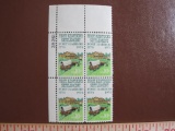 Block of 4 1974 First Kentucky Settlement 10 cent US postage stamps, #1542