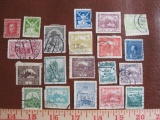 Lot of Ceskoslovensko (Czech for Czechoslovakia) postage stamps