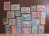 Lot of postage stamps from the Belgium Congo (mostly unused), Portugal (mostly canceled), Algeria