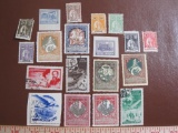 Lot of Soviet Union postage stamps, and some not canceled, as well as Angola stamps