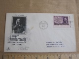 First Day of Issue envelope, postmarked April 10, 1947 and addressed to Robert L. Doyle in Jersey