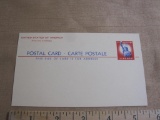 Unused pre-paid US postcard with 4 cent Statue of Liberty postage