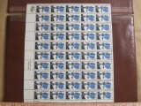 Full sheet of 1975 50 Mariner 10/Venus/Mercury 10 cent US postage stamps, #1557