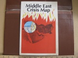 1969 Middle East Crisis Map, published by C.S. Hammond Co.