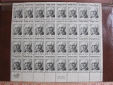 Full sheet of 32 1976 Adoph S. Ochs 13 cent US postage stamps, #1700