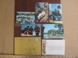 Postcard lot that includes two postmarked but not written on The 