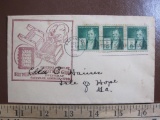 Sealed, addressed First Day of Issue envelope (Oct. 7, 1940) bearing an image of Eli Whitney's