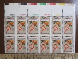 Block of 12 1975 Merry Christmas US postage stamps, #1580
