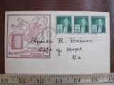 Sealed, addressed First Day of Issue envelope (Oct. 7, 1940) bearing an image of Eli Whitney's