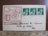 Unsealed, addressed First Day of Issue envelope (Oct. 7, 1940) bearing an image of Eli Whitney's
