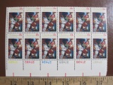Block of 12 1976 13 cent Nativity Christmas US postage stamps, #1701