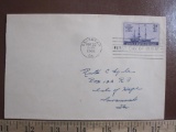First Day of Issue envelope, May 22, 1944, featuring a 3 cent US stamp of the Savannah, first