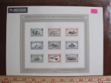 1998 Bi-Color Re-Issue of the 1898 Trans-Mississippi Stamp Designs philatelic souvenir sheet,