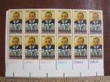 Block of 12 1979 15 cent Martin Luther King Jr. US postage stamps, #1771