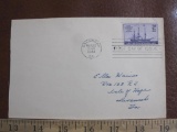 First Day of Issue envelope, May 22, 1944, featuring a 3 cent US stamp of the Savannah, first