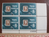 Block of 4 1972 8 cent Stamp Collecting US postage stamps, Scott # 1474