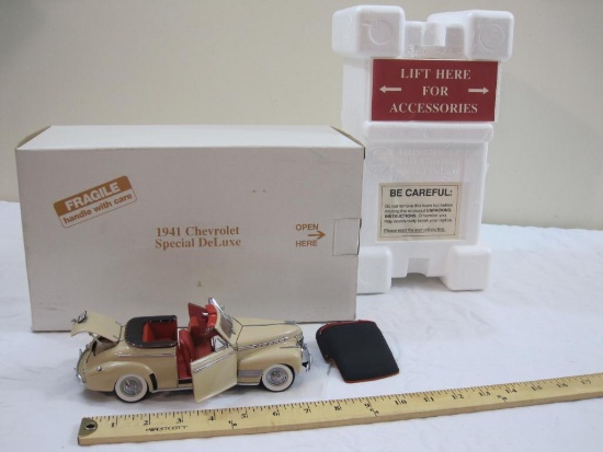 1941 Chevrolet Special DeLuxe Diecast Model Car, The Danbury Mint, in original box, 2 lbs 1 oz