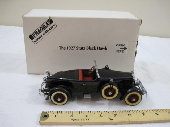 The 1927 Stutz Black Hawk Diecast Model Car, The Danbury Mint, in original box, 1 lb 9 oz