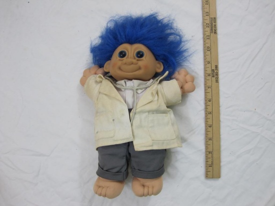 RUSS Troll Kidz Doctor Doll with Blue Hair, 10 oz