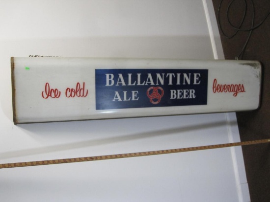 Vintage Lighted Ballantine's Beer Sign