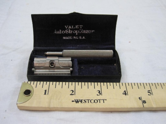 Vintage Valet Auto Strop Razor with Metal Case, 5 oz