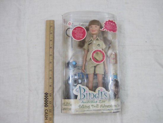 Bindi's Australia Zoo Talking Doll Adventure Set, NRFB, 2008 Wild Republic, 13 oz