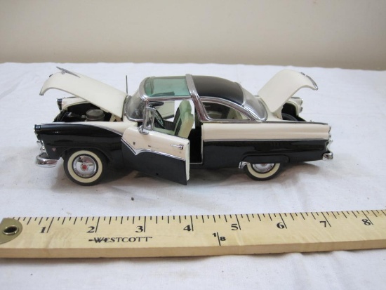1955 Ford Fairlane Crown Victoria Diecast Model Car, The Danbury Mint, no box, 1 lb 9 oz