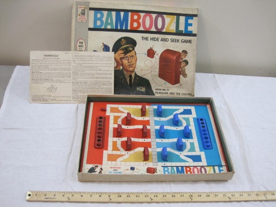 Vintage Bamboozle The Hide and Seek Game, 1962 Four Star-Harlen Milton Bradley, in original box, see