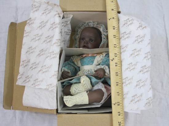 Yolanda's Picture Perfect Babies Porcelain Doll, Danielle #76121, Edwin M Knowles, in original box,