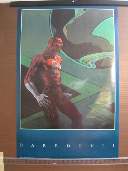 Dare Devil Poster, 34" x 22", 1990 Marvel Entertainment, poster contains minor edge damage, poster