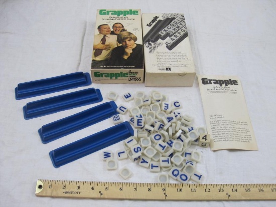 Grapple Parker Brothers Scrambled Word Game, in original box, 1973 Parker Brothers, AS IS, 10 oz