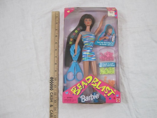 Bead Blast Barbie, NRFB, 1997 Mattel, minor damage to box (AS IS), 13 oz