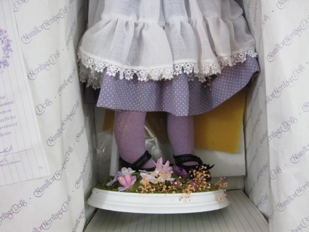 shy violet porcelain doll