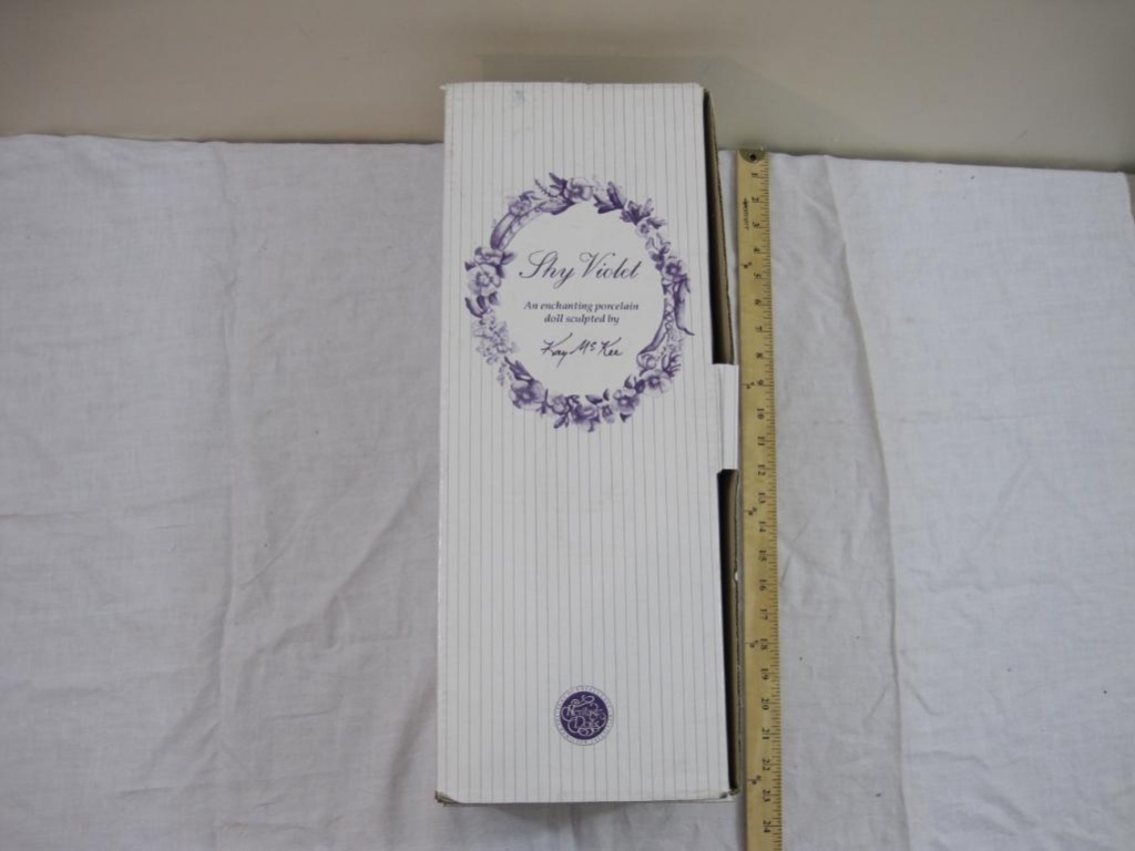 shy violet porcelain doll