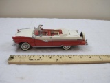 1958 Ford Fairlane Sunliner Diecast Model Car, The Danbury Mint, no box, 1 lb 9 oz