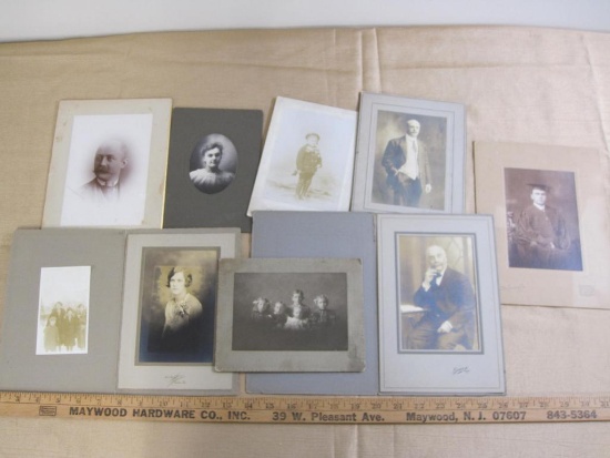 Lot of eight vintage photographs, circa early 1900s