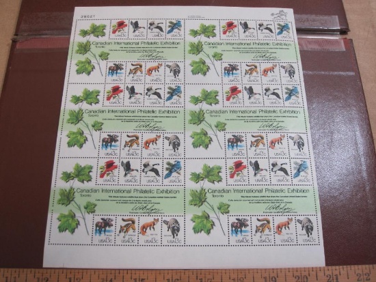 Full 1978 13 cent CAPEX US postage stamp souvenir sheet, Scott # 1757