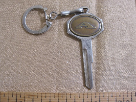 A key with a Danville National Bank emblem